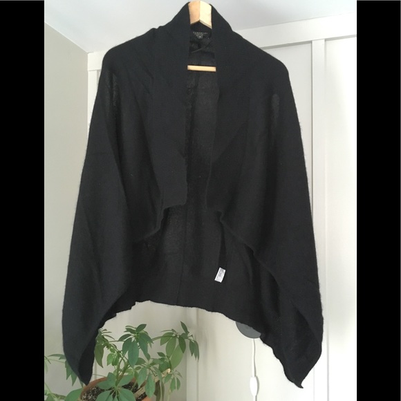 DONATING Monday ~ Black 100% Cashmere Scarf Vest - Picture 3 of 8